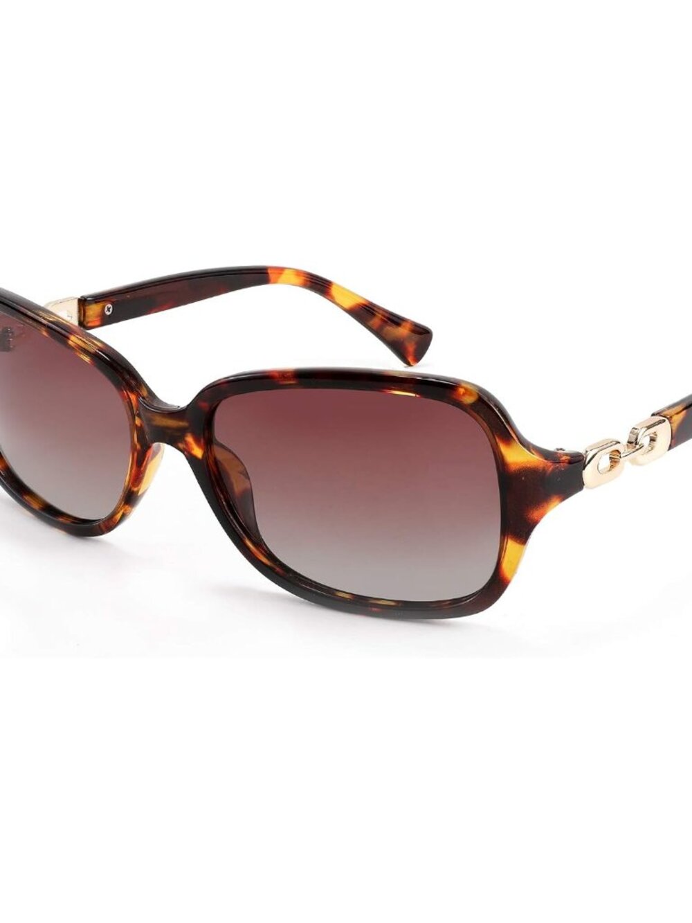 Trendy Women's Polarized Sunglasses with UV400 Protection - B2526 Leopard Style
